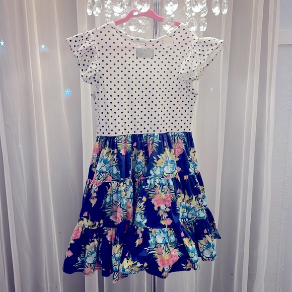 ELEANOR ROSE French Roses Flowy Spring Dress- Size 4-5 - Picture 4 of 6